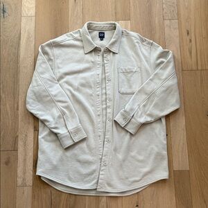 GAP Beige Button-Up Shacket